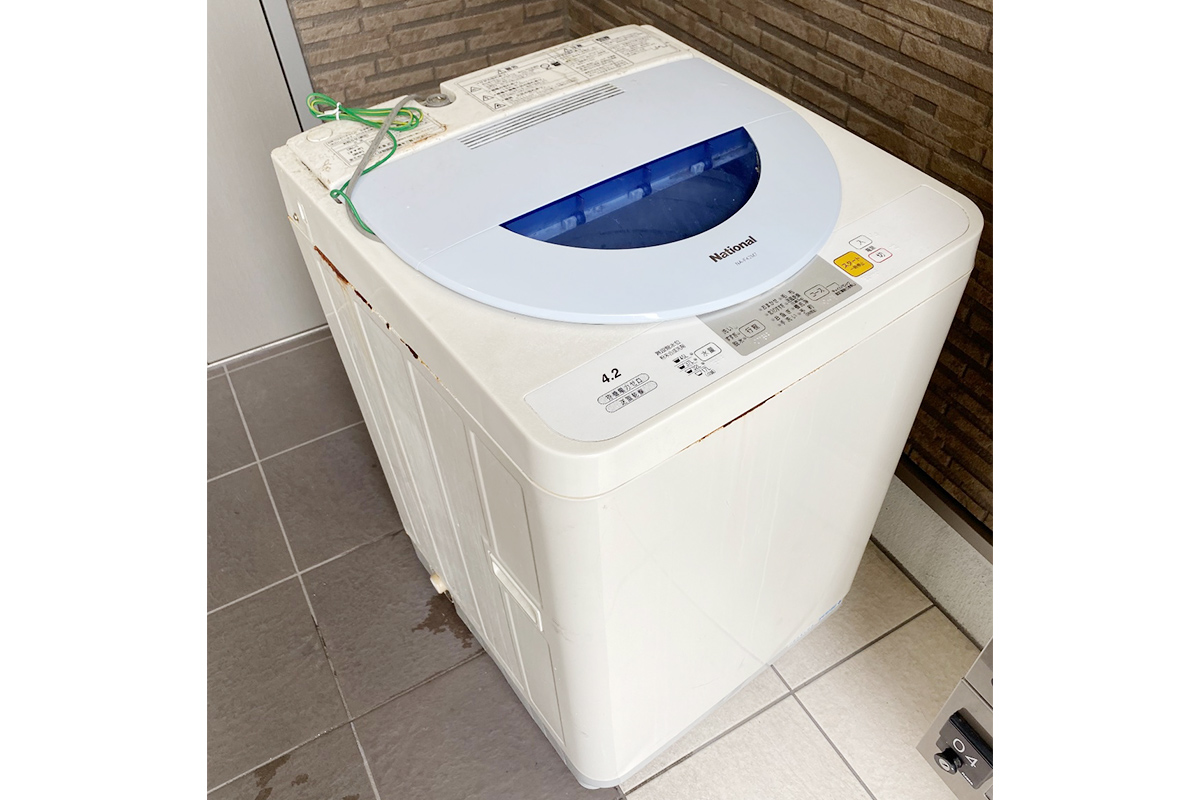 大阪府寝屋川市にて回収した洗濯機の写真